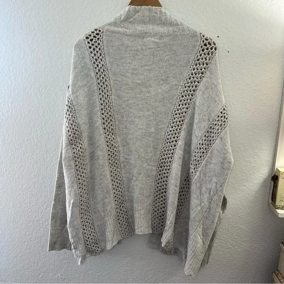 Sundance Light Grey Open Front Knit Cardigan Size XL - Picture 7 of 16